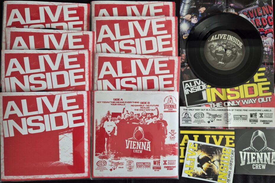 Alive Inside "The Only Way Out!" 7'inch 2 AI band 7 inch